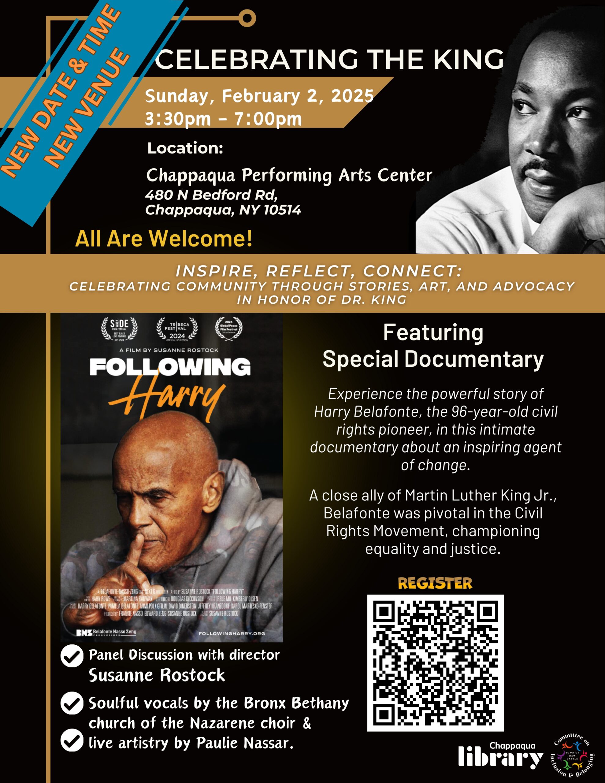 MLK 2025 Save the date – CPAC with library link | Chappaqua Performing ...